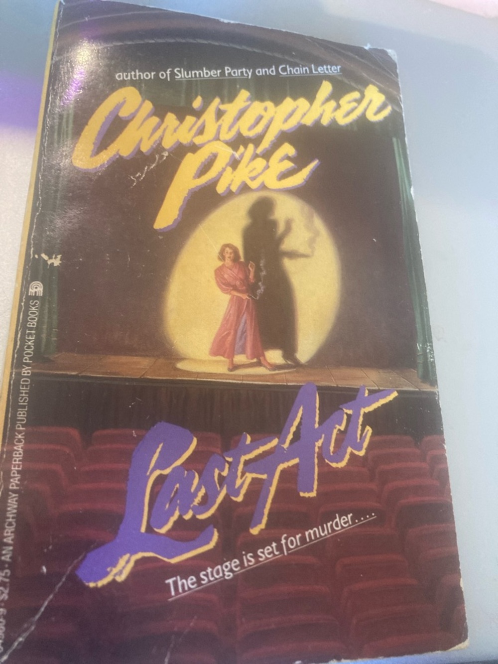 Vintage Last act Christopher pike 1988 point horror mass market paperback